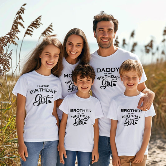 Ink and Charms Designs T-Shirt Birthday Mother / M / Pink Custom Birthday T-Shirts – Personalized Family Matching Tees