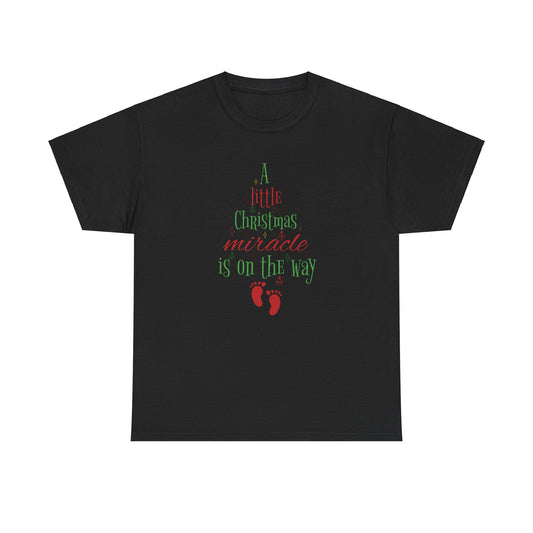 Ink and Charms Designs T-Shirt Black / S Unisex Heavy Cotton Tee Mom to Be Funny Christmas Pregnancy Announcement