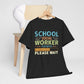Ink and Charms Designs T-Shirt Black / S Unisex Heavy Cotton Tee - School Social Worker in progress