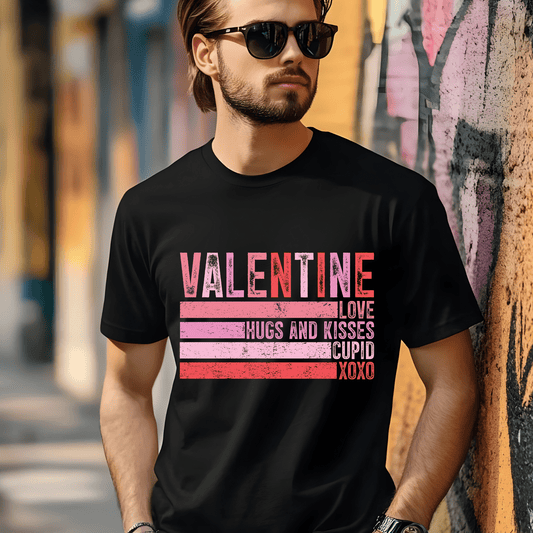 Ink and Charms Designs T-Shirt Black / S Valentine's Day Retro Vintage Sunset Grunge T-shirt