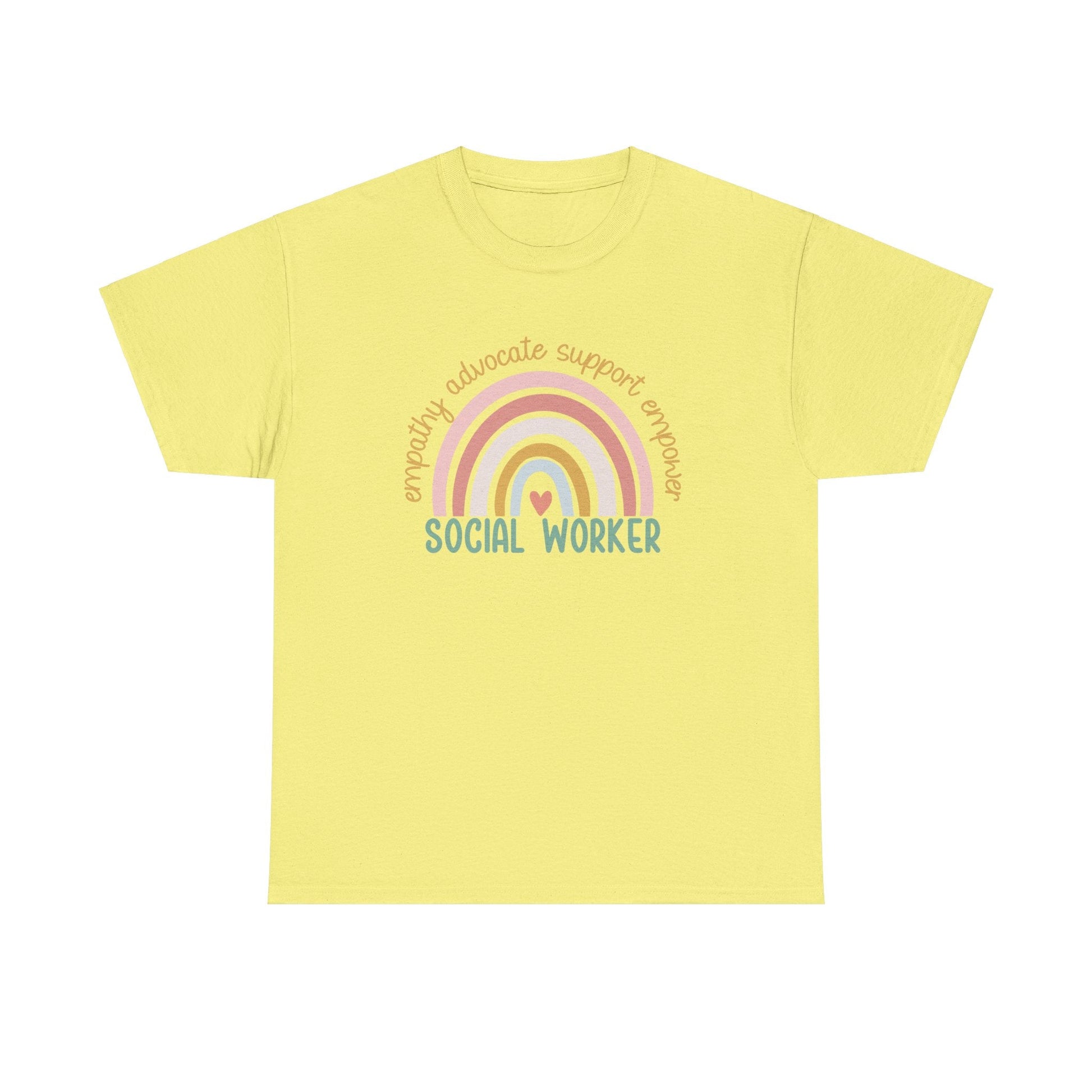Ink and Charms Designs T-Shirt Cornsilk / S Empathy Advocate Social Worker Unisex Tee