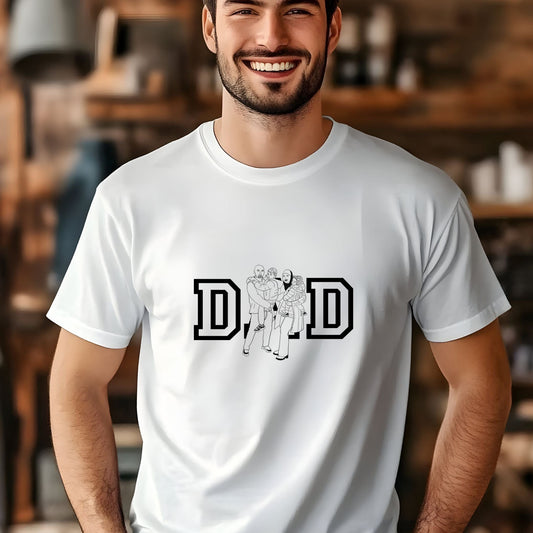 Ink and Charms Designs T-Shirt Detailed Line Art T-Shirt (Bold & Artistic)