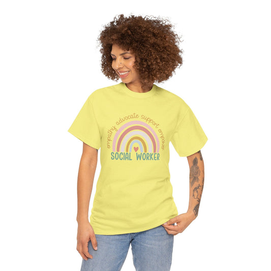 Ink and Charms Designs T-Shirt Empathy Advocate Social Worker Unisex Tee