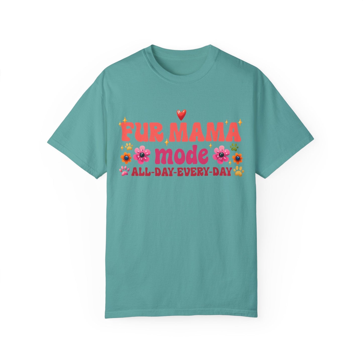 Printify T-Shirt Seafoam / S Fur Mama Mode T-Shirt