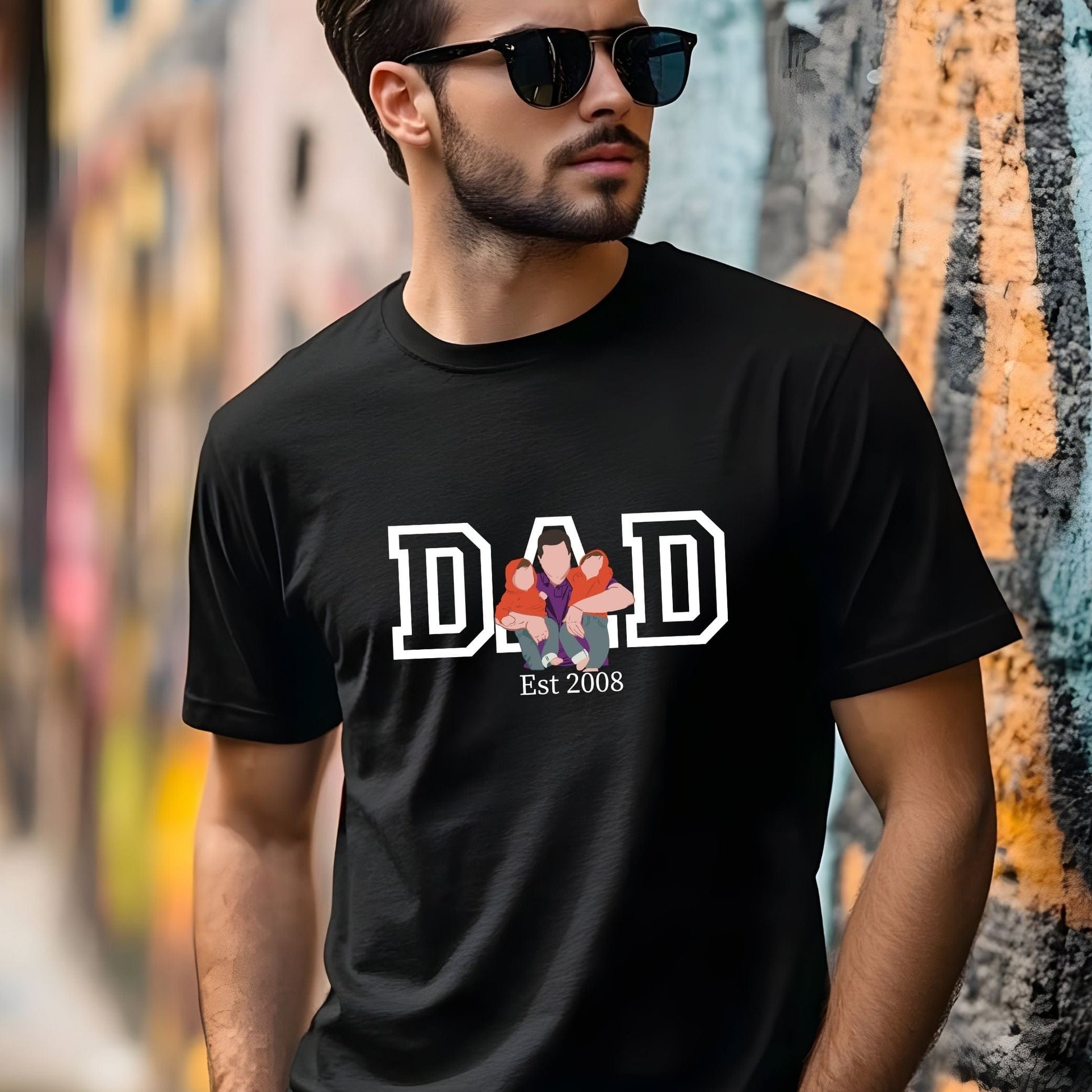 Ink and Charms Designs T-Shirt Single-Image Portrait T-Shirt (Simple Drawing)
