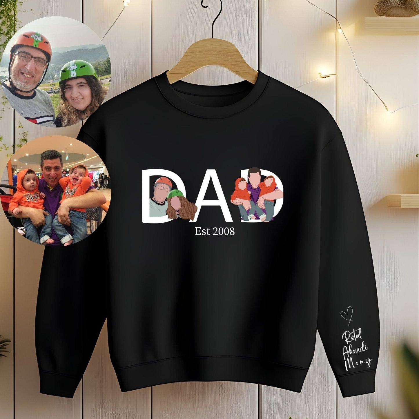 Ink and Charms Designs T-Shirt Two-Image Portrait T-Shirt (Dynamic Duo)