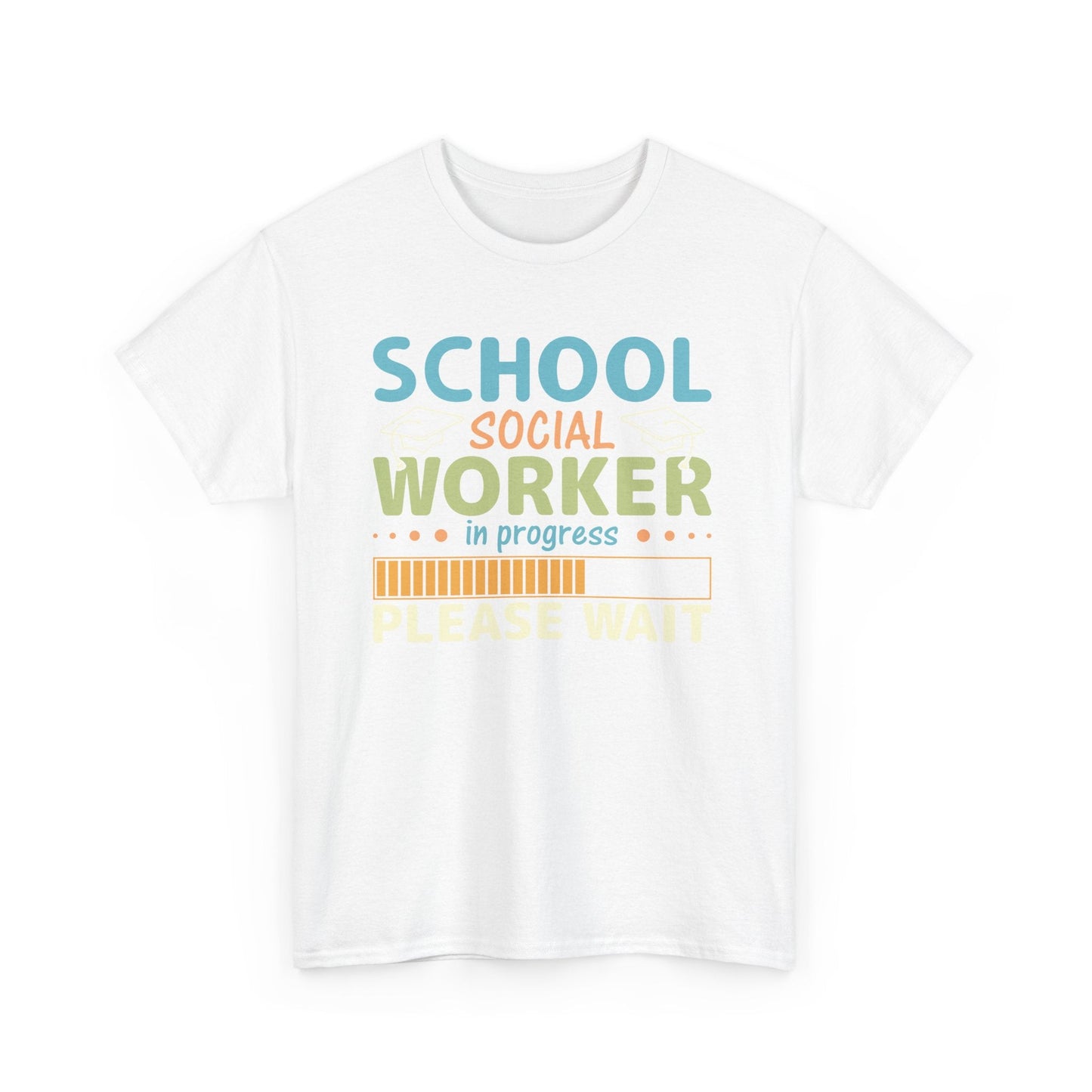 Ink and Charms Designs T-Shirt Unisex Heavy Cotton Tee - School Social Worker in progress