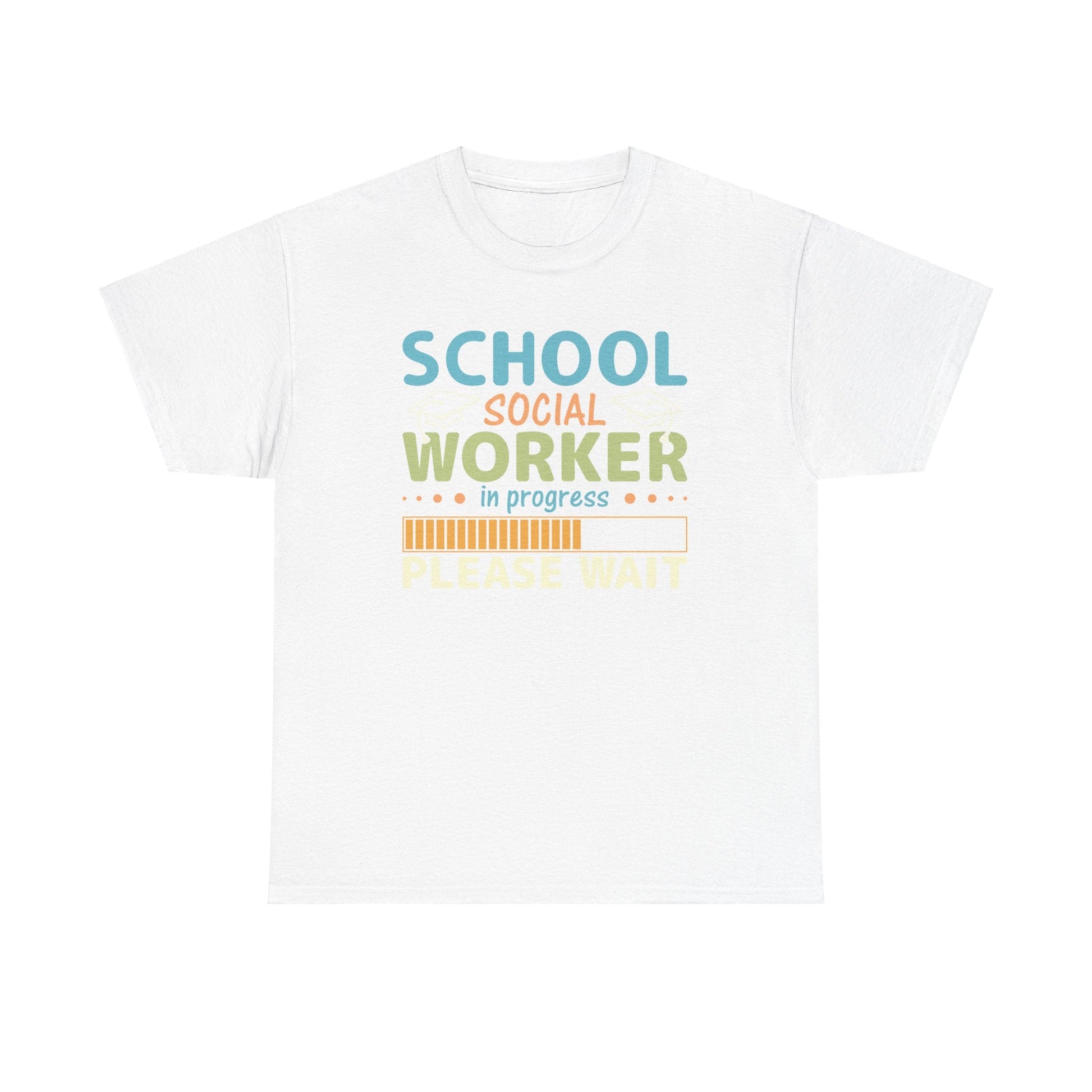 Ink and Charms Designs T-Shirt White / L Unisex Heavy Cotton Tee - School Social Worker in progress