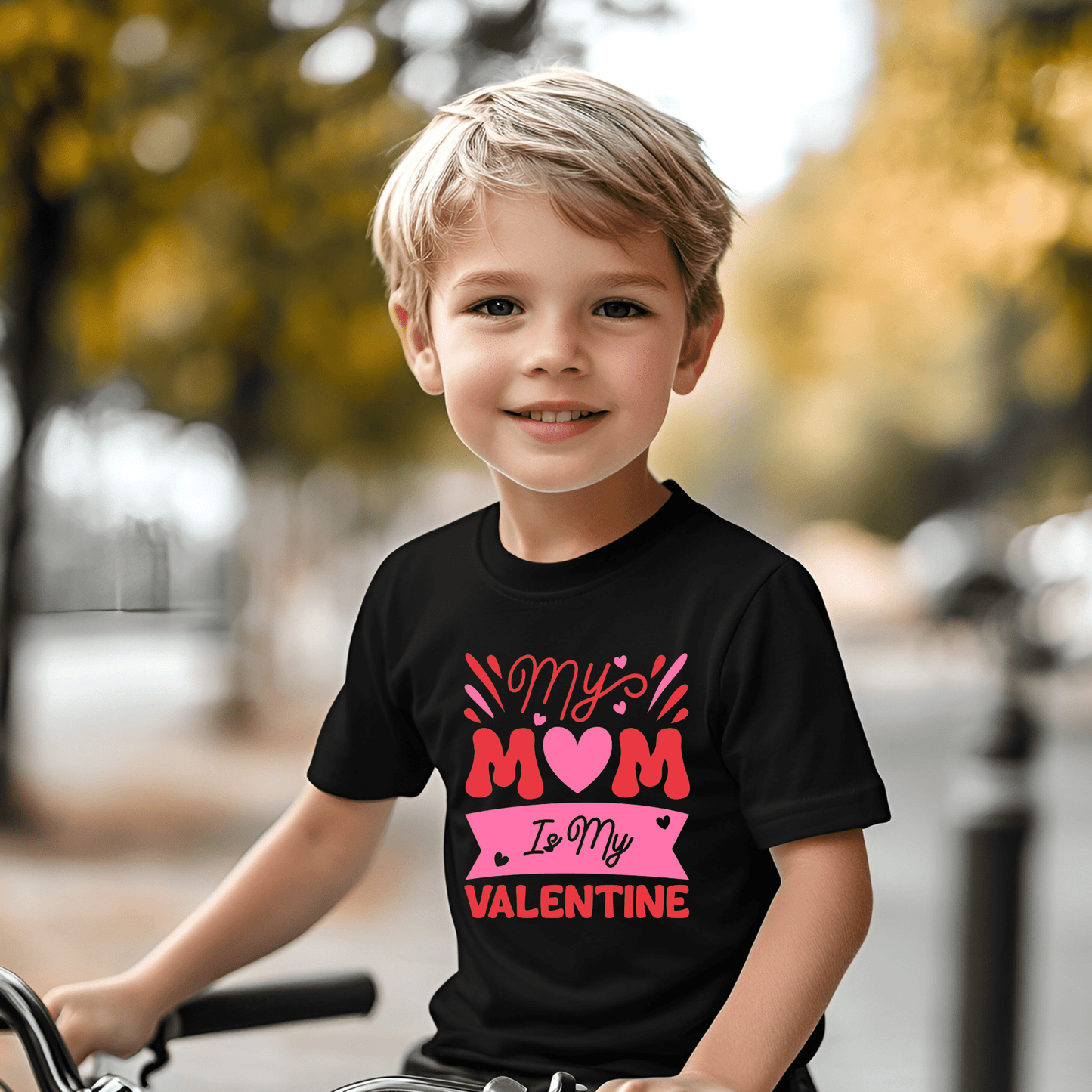 Ink and Charms Designs T-Shirt White "My Mom is My Valentine" - Kids' T-shirt / Onesie