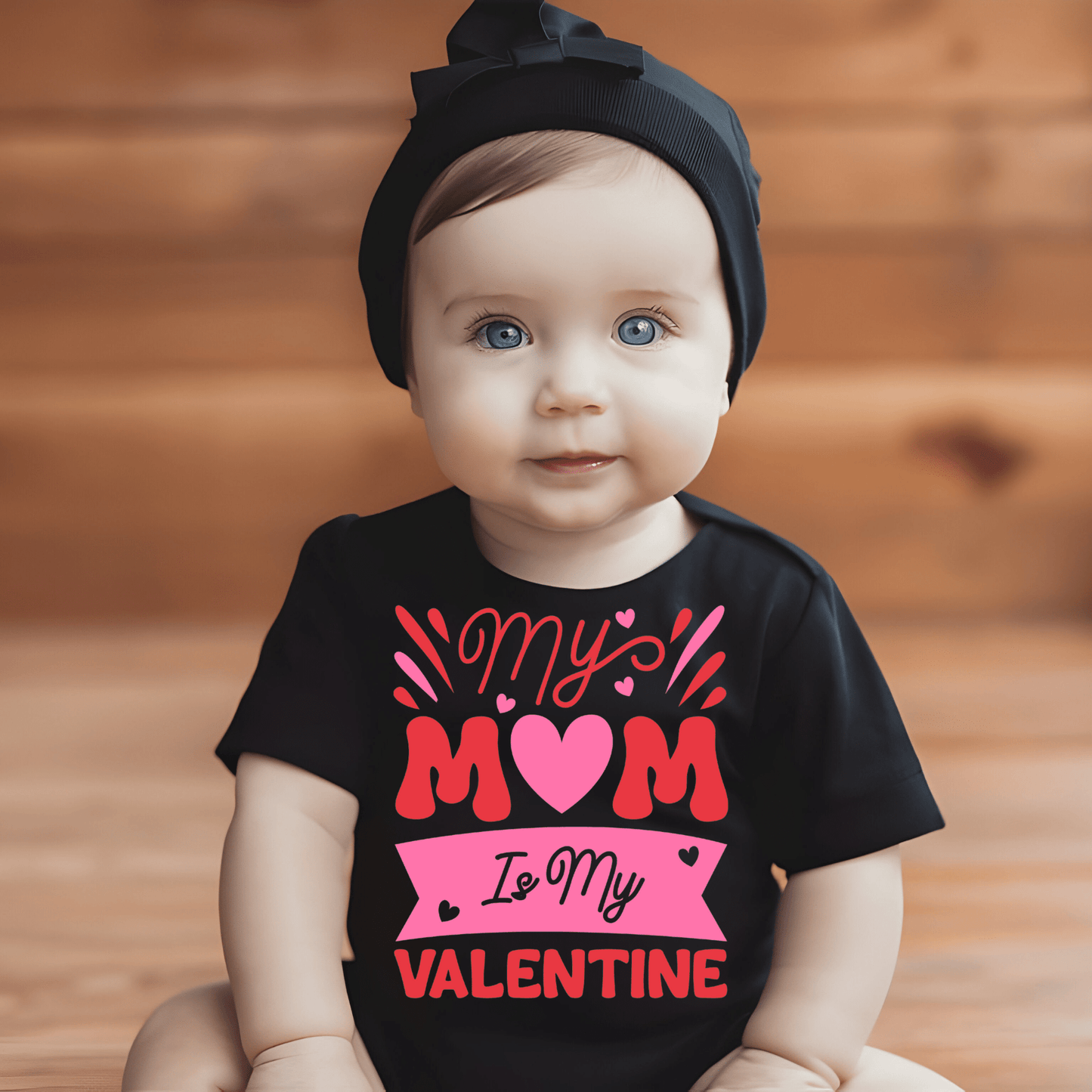 Ink and Charms Designs T-Shirt White "My Mom is My Valentine" - Kids' T-shirt / Onesie