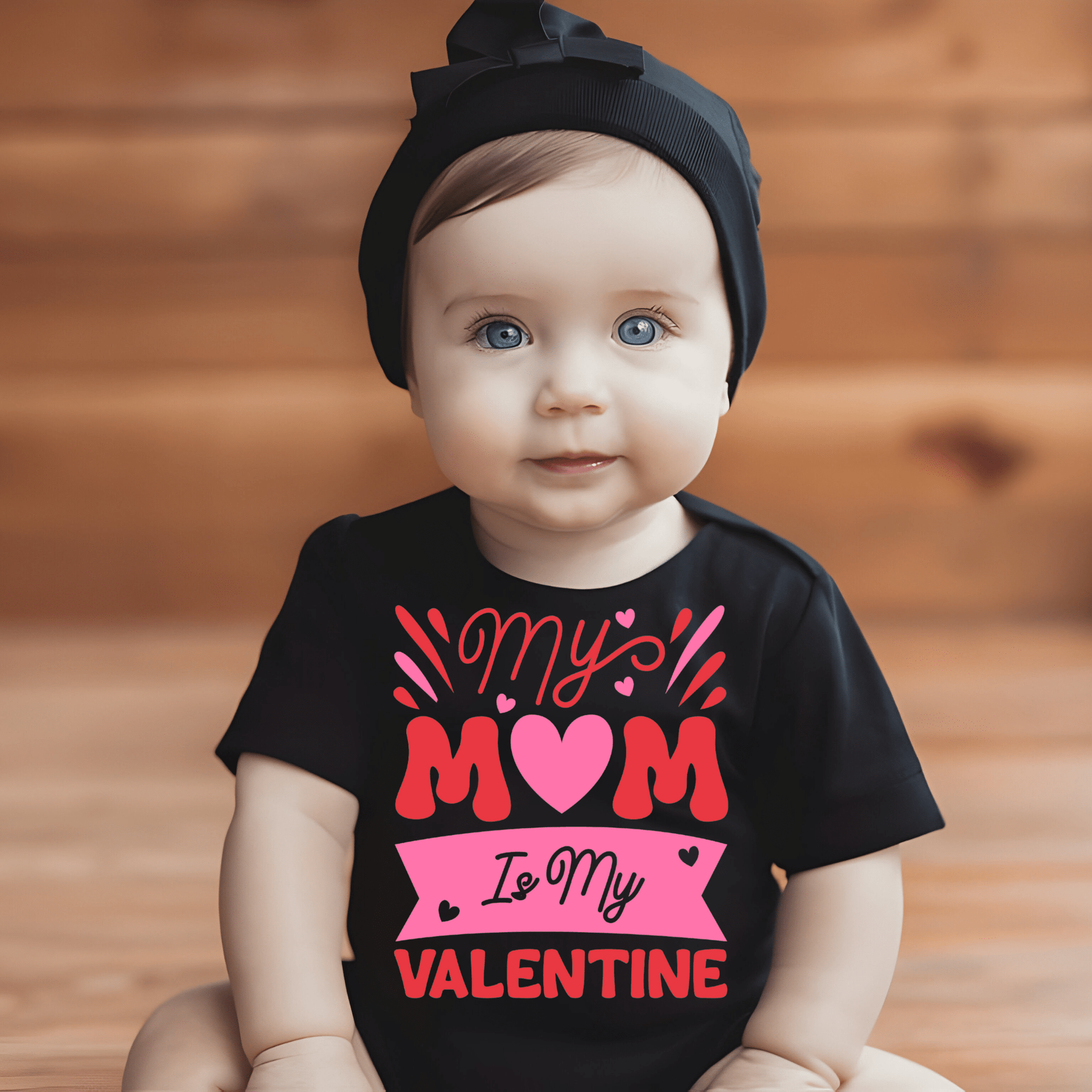 Ink and Charms Designs T-Shirt White "My Mom is My Valentine" - Kids' T-shirt / Onesie