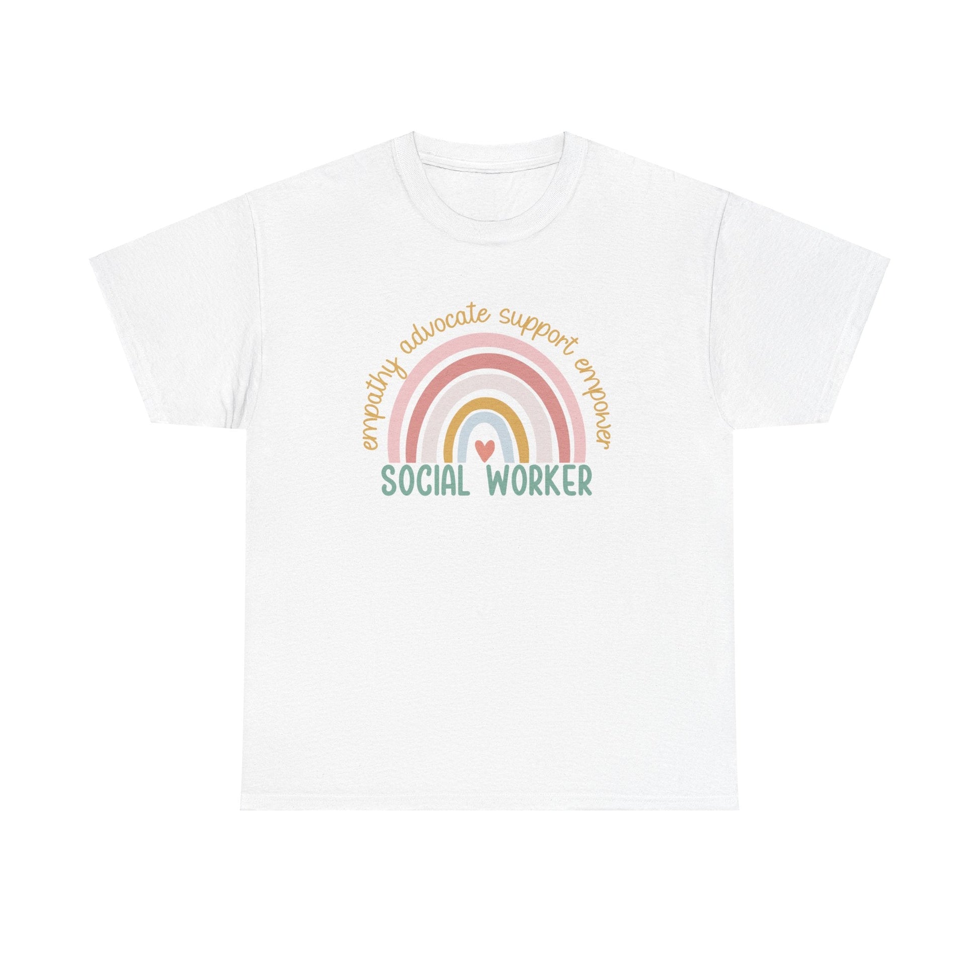 Ink and Charms Designs T-Shirt White / S Empathy Advocate Social Worker Unisex Tee