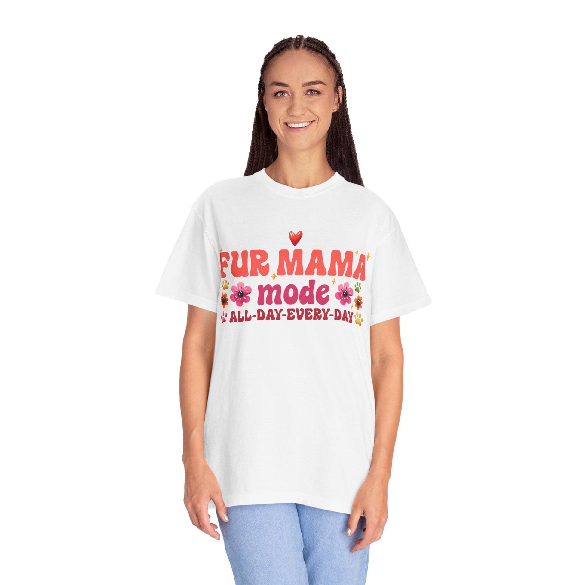 Printify T-Shirt White / S Fur Mama Mode T-Shirt