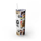 Ink and Charms Designs Tumbler 20oz white glossy tumbler Tumbler with Dog Photos for Dog Lovers