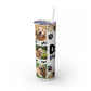 Ink and Charms Designs Tumbler 20oz white glossy tumbler Tumbler with Dog Photos for Dog Lovers