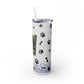 Ink and Charms Designs Tumbler Glossy / White / 20oz Dog lovers Skinny Tumbler with Straw, 20oz