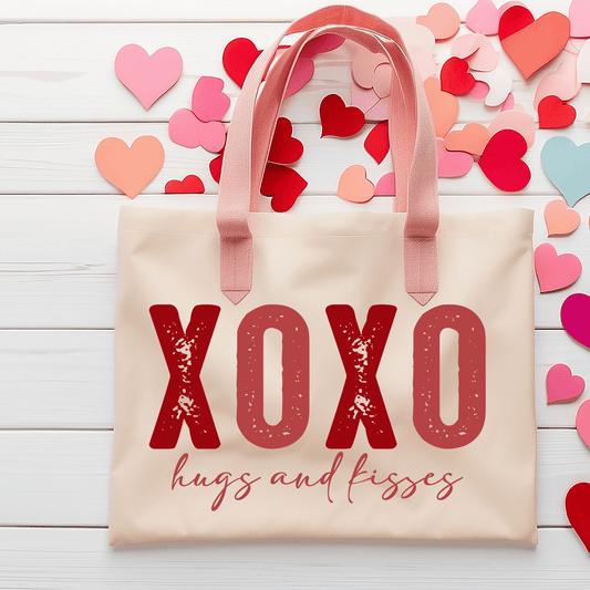 Ink and Charms Designs XOXO Hugs and Kisses Tote Bag